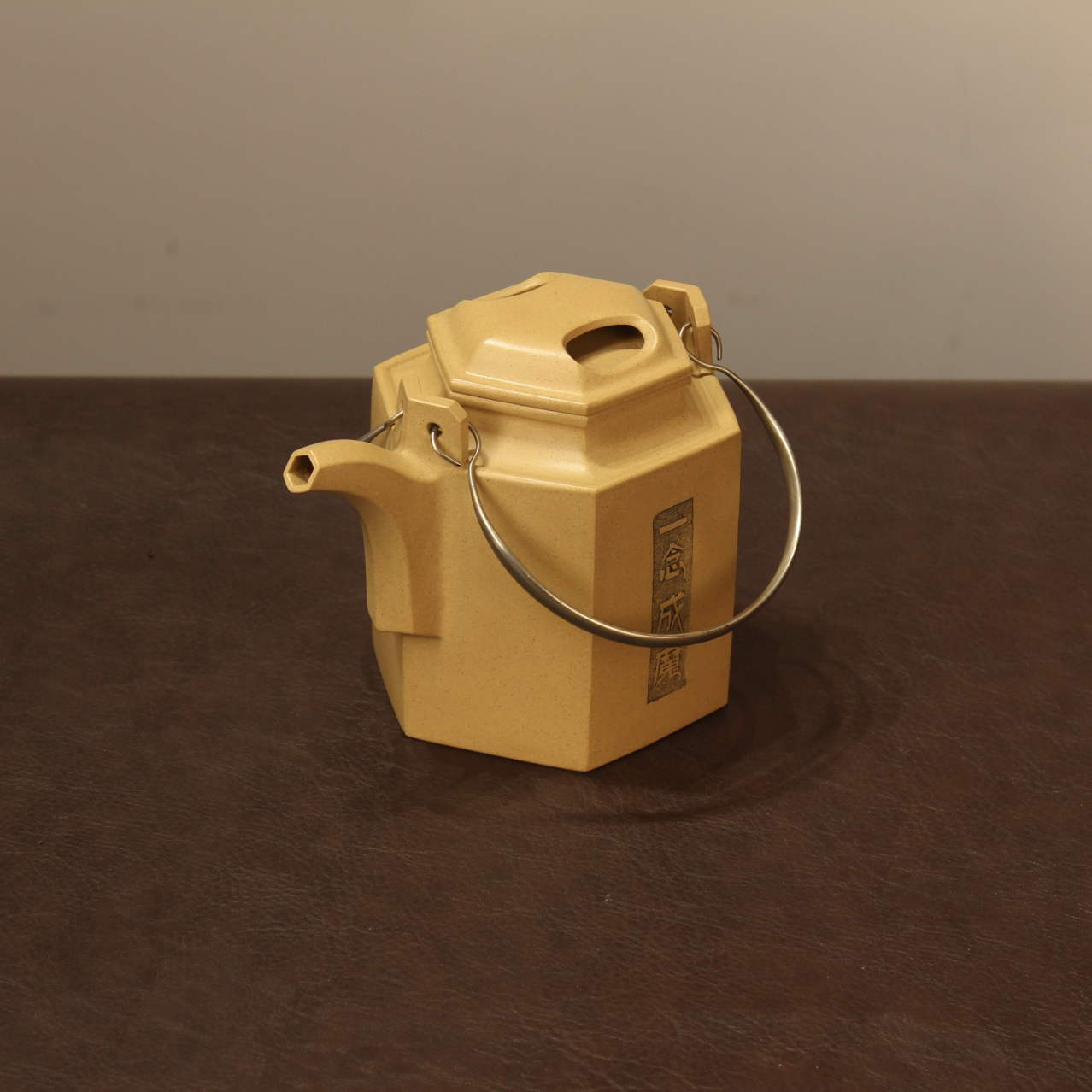 【牛盖洋桶】全手工六方牛盖650cc大容量本山段泥紫砂壶