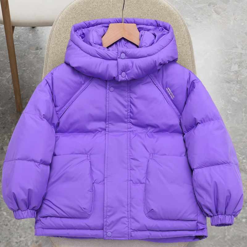 冬季大童新款儿童羽绒服韩版男童洋气面包服女童短款加厚外套
