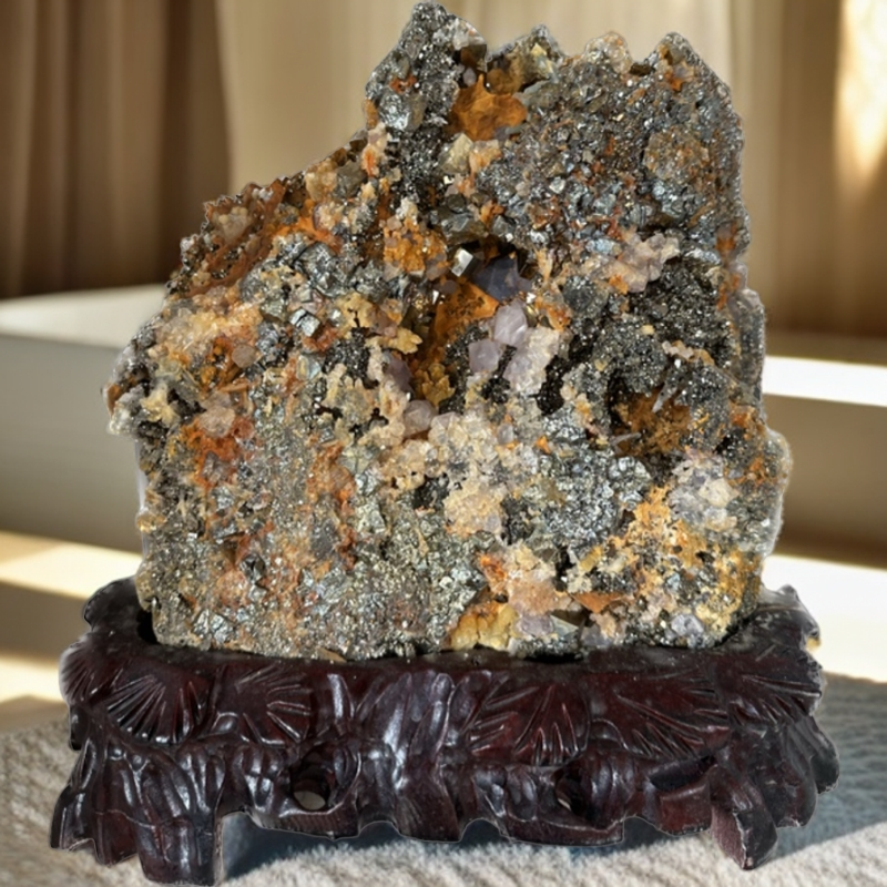 【一物一拍，截屏为准】招远金矿石水晶伴生金矿石，不含运费险