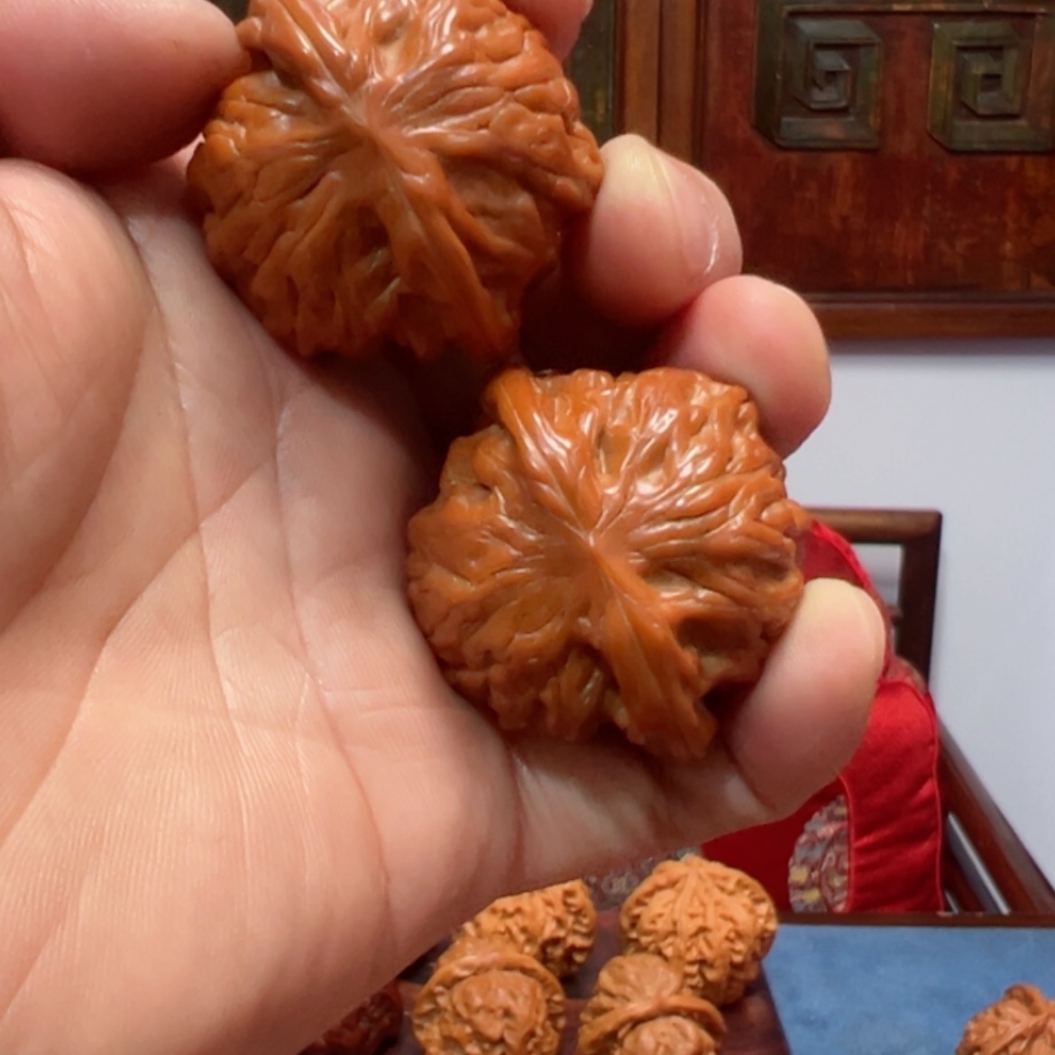 【闪购商品】文玩核桃把件?****?磨盘44