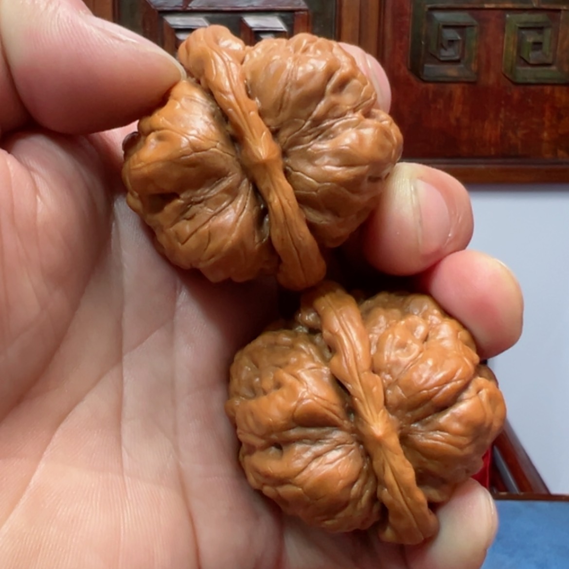 【闪购商品】文玩核桃把件熬***子蛤蟆头47