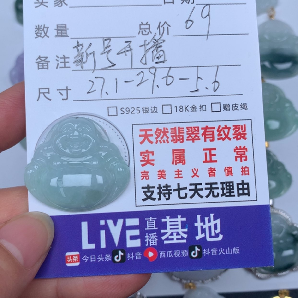 【闪购商品】翡翠颈饰未镶嵌