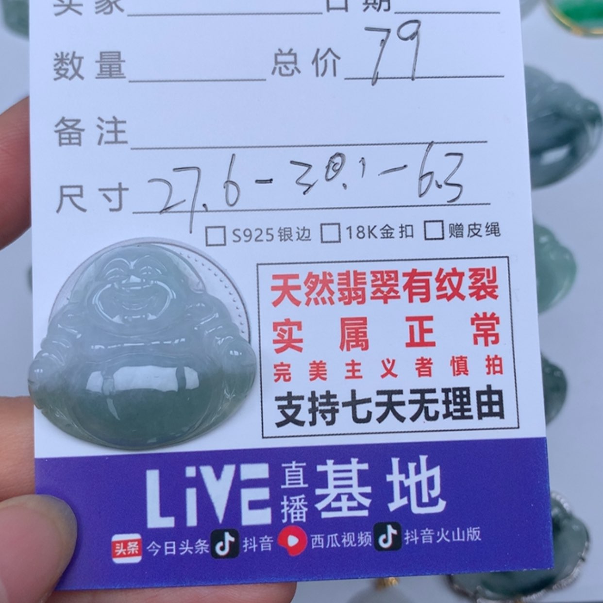 【闪购商品】翡翠颈饰未镶嵌
