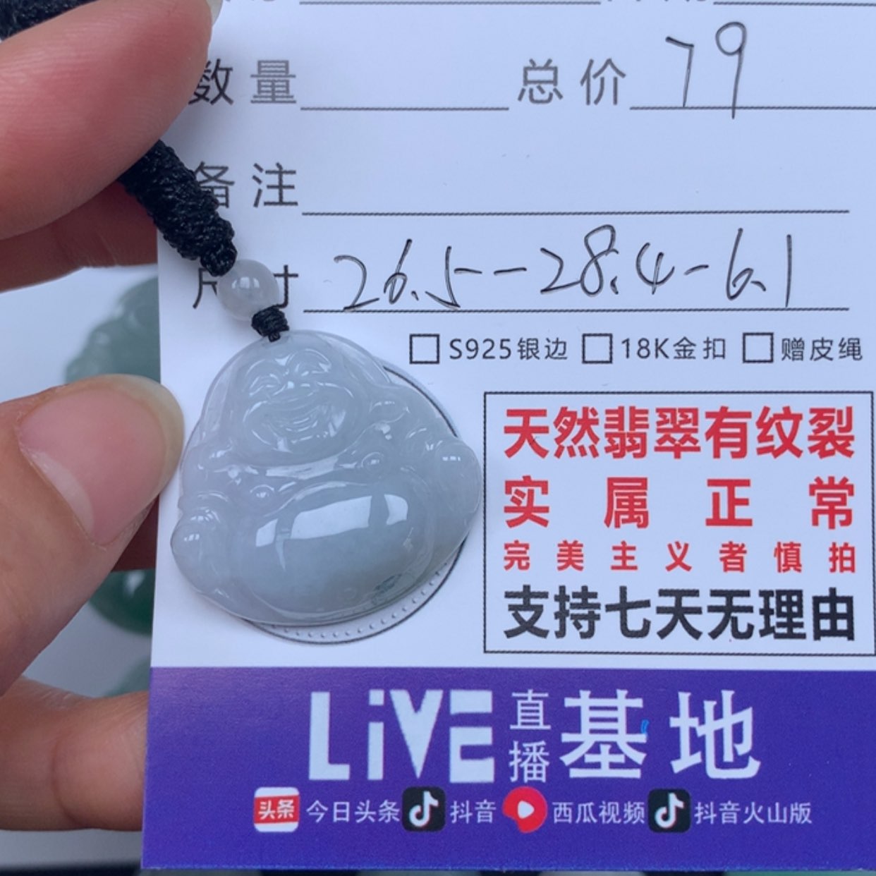 【闪购商品】翡翠颈饰未镶嵌