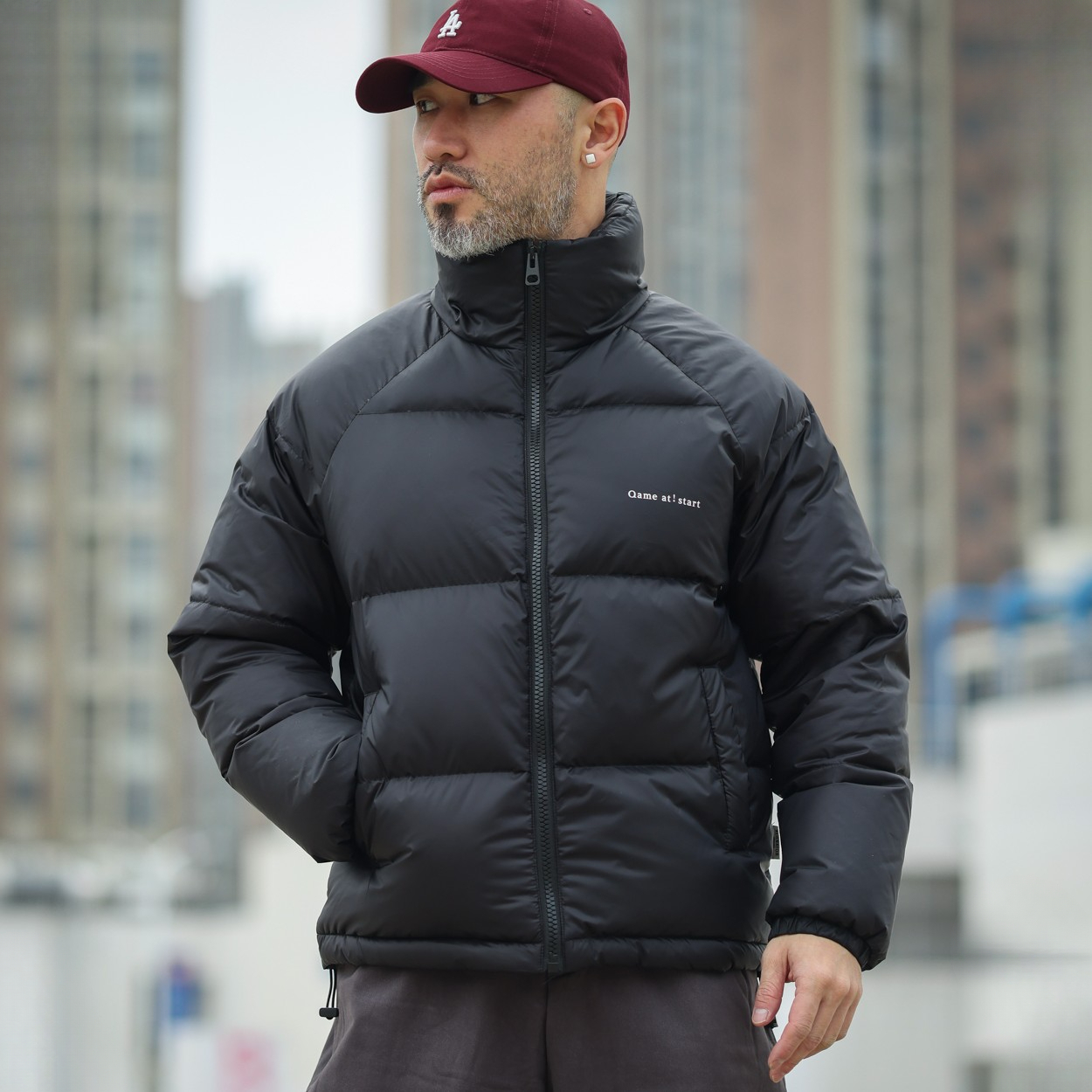 Z1秋冬季新款男户外短款羽绒服男款时尚休闲运动潮流外套加厚保暖