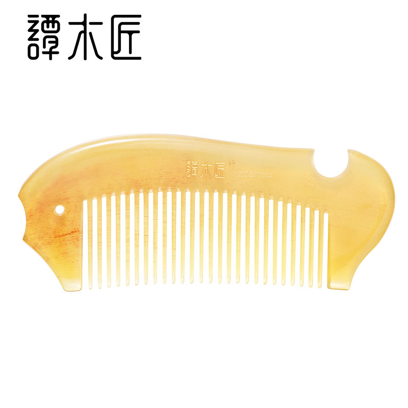 谭木匠新品羊角开齿梳BJ0602 女士专用头皮经络按摩