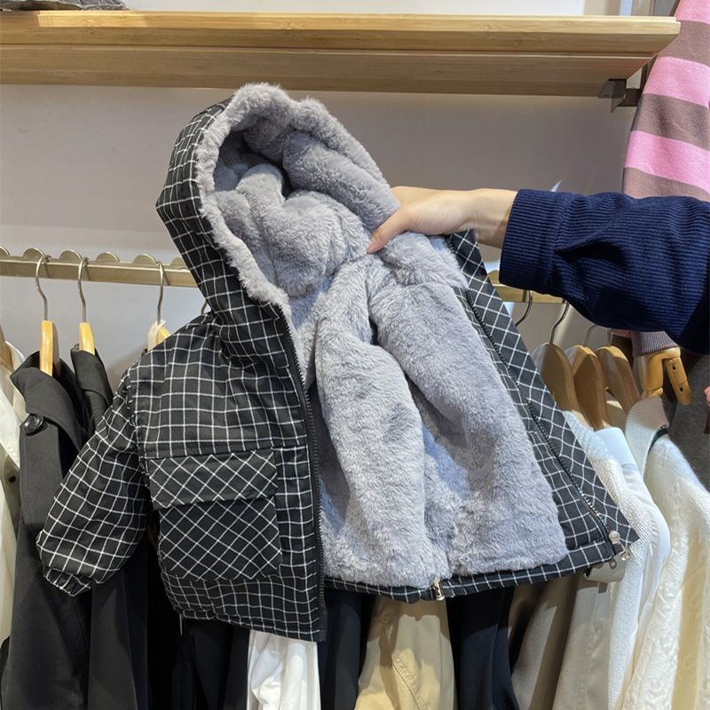 男童棉袄加厚新款儿童外套男宝宝秋冬季保暖加绒棉衣棉服冬