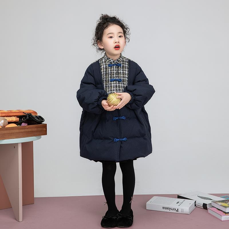 女童棉服外套2023年新款面包服中小童韩版冬季洋气加厚儿