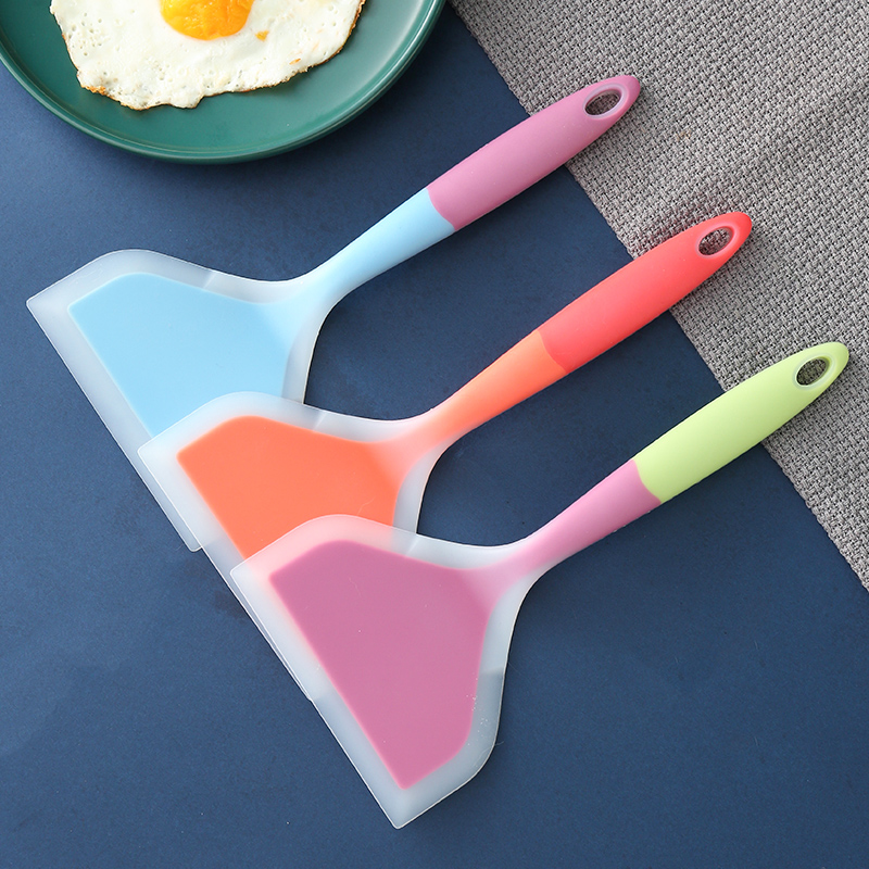 烙饼硅胶铲子不粘锅专用锅铲玉子烧煎铲耐高温炒菜铲子煎饼锅铲子