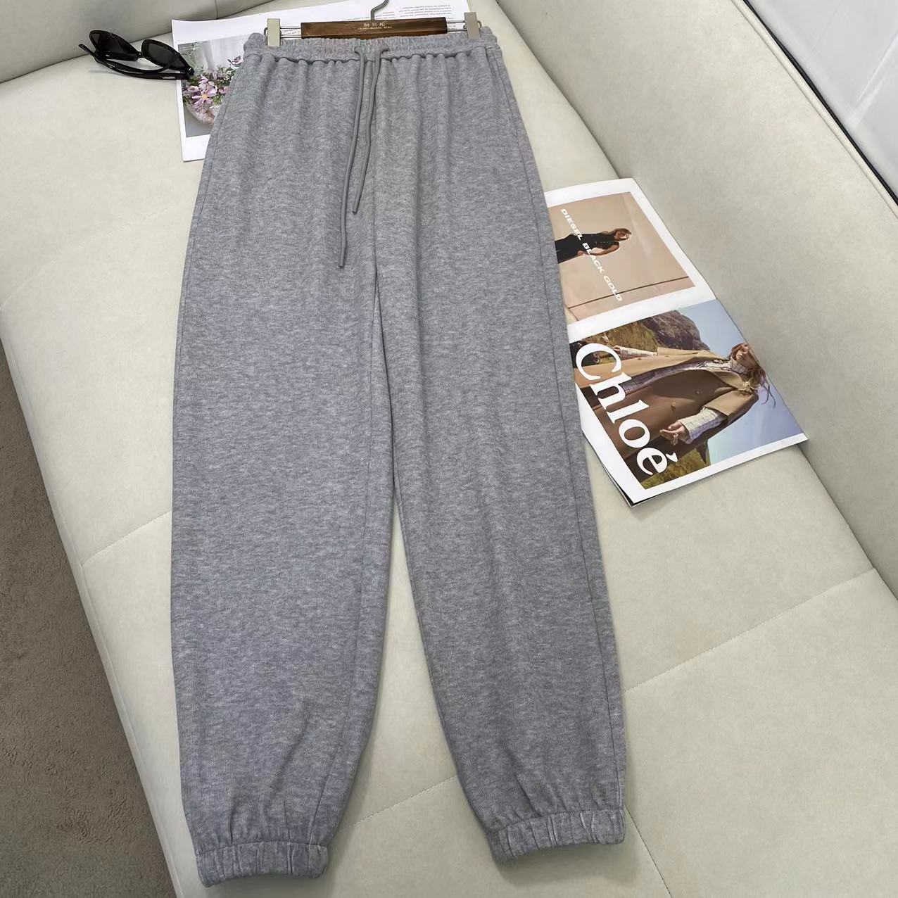 女装卫裤春秋时尚百搭运动抽绳休闲束脚裤 C4506 C4507 C4508
