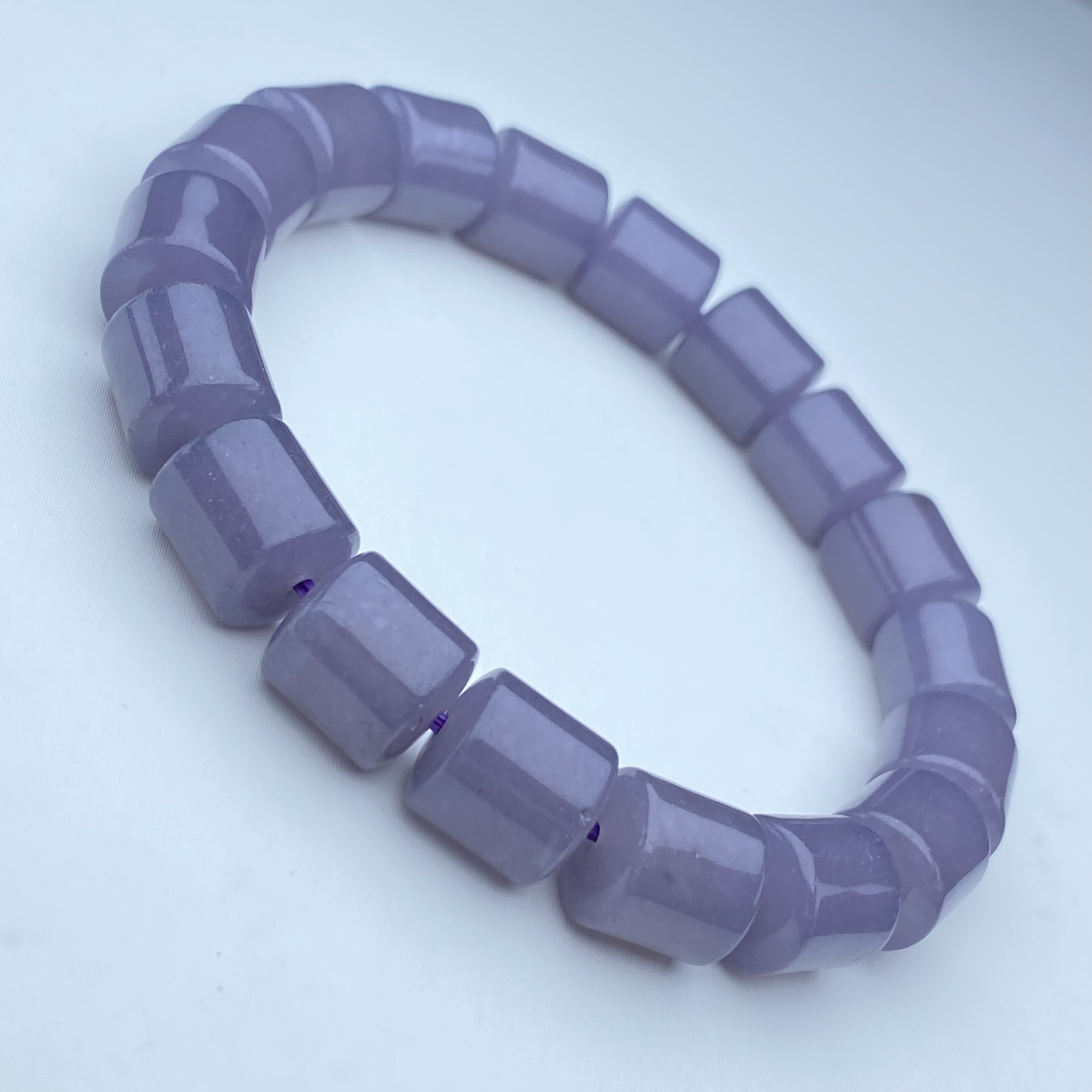 613号精品烟紫路路通手链10mm多样性发一件