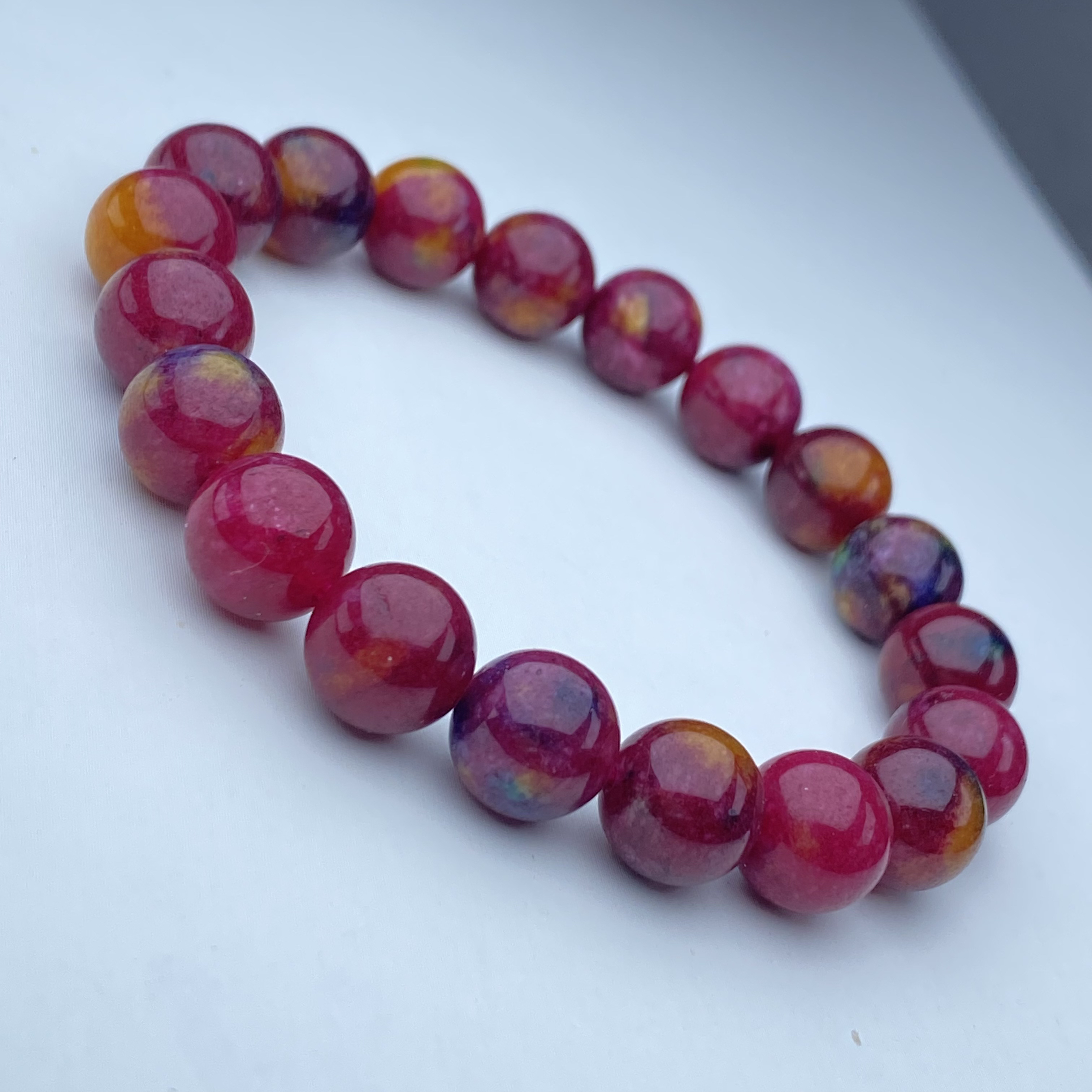 384号精品鸽血红疗苏手链10mm多样性发一件