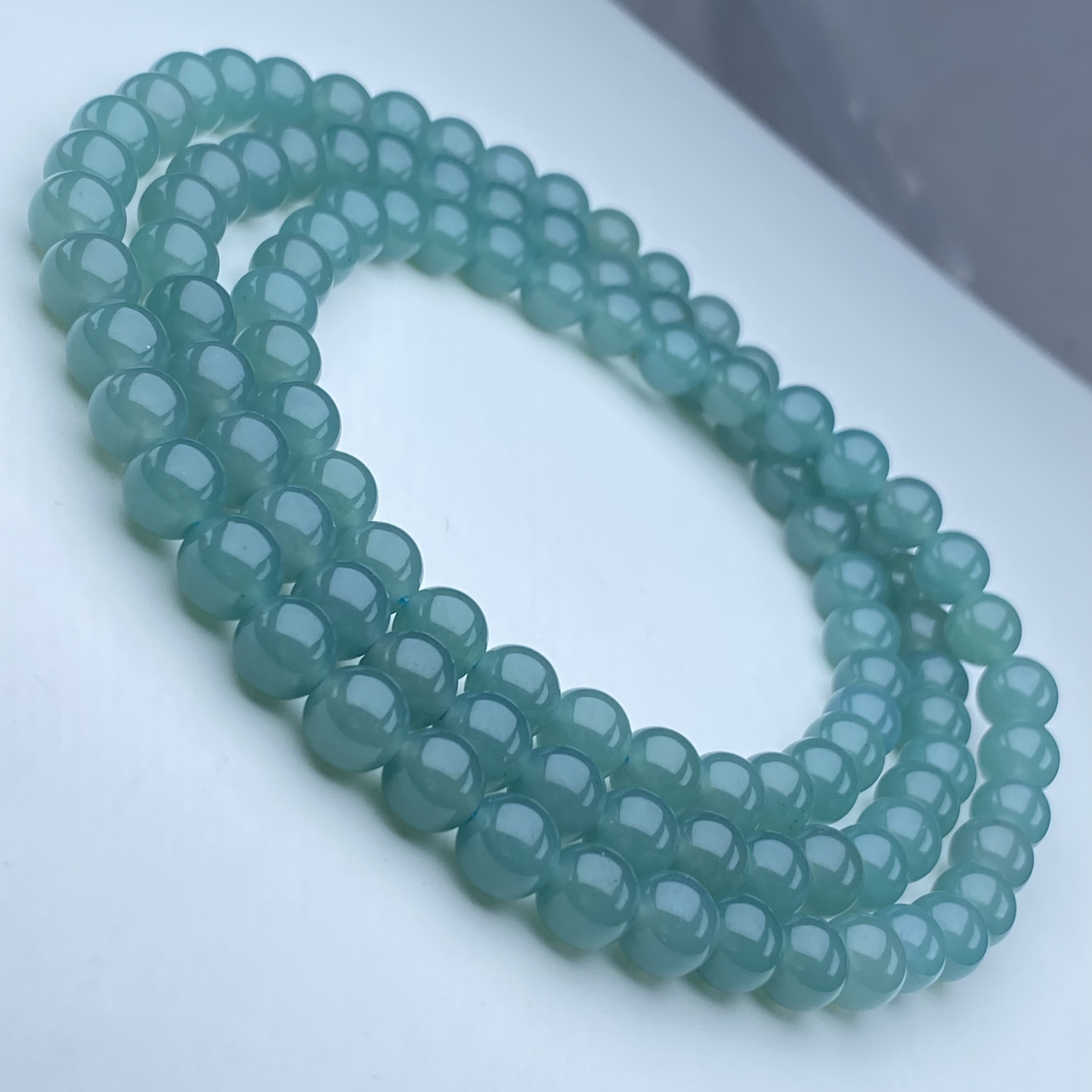 411号精品蓝冰108颗8mm手链多样性发一件时尚