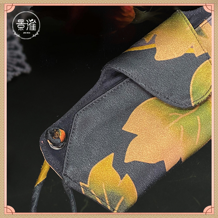 香云纱女天然复古祥瑞国风手工荷包锁小众轻奢随身饰品2023