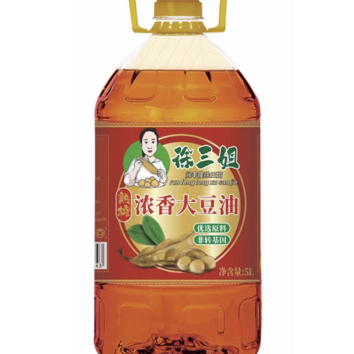 【铁柱专属】东北浓香豆油5L一桶包邮