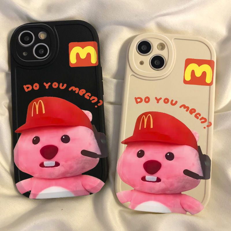 海狸loopy苹果14手机壳iPhone13ProMax女7新8P/12/xr笑脸X软壳11