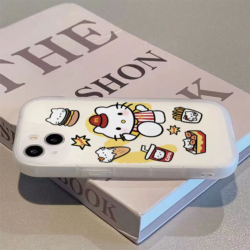 甜筒凯蒂苹果15ProMax手机壳iPhone14全包13可爱12卡通11防摔X女8