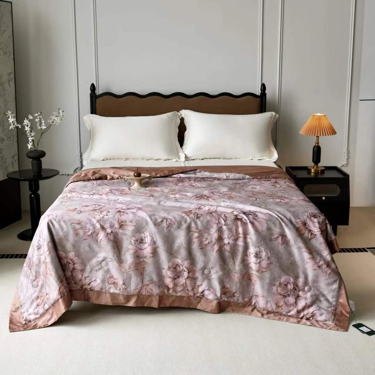 【花想容】200*230cm天丝棉蚕丝超细纤维被约1.83kg（赠送洗衣袋）