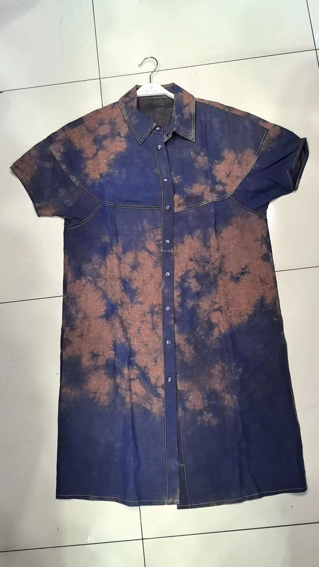 100%香云纱扎染香云纱女装连衣裙两面穿宽松连衣裙时尚