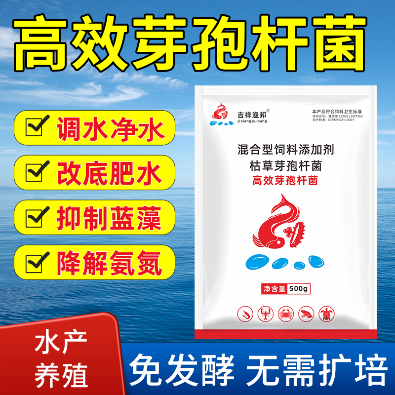 调水净水除黑臭降氨氮亚盐蓝藻千亿芽孢杆菌水产用净水剂硝化细菌