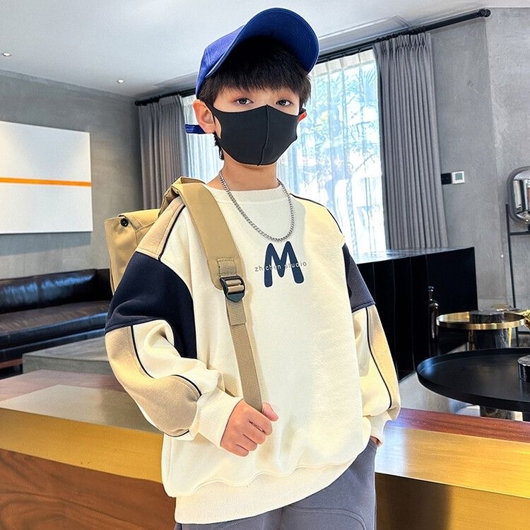 童装男童卫衣儿童春秋款2025新款中大童春季炸街上衣打底衫