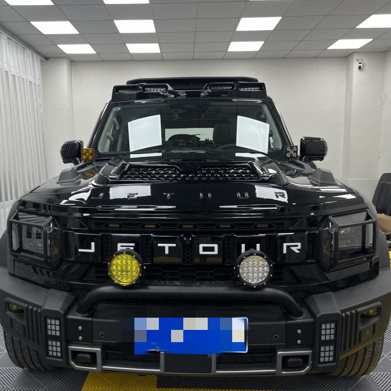 适用捷途旅行者山海T2不带灯砂石挡专用砂石挡改装外观防护装饰件