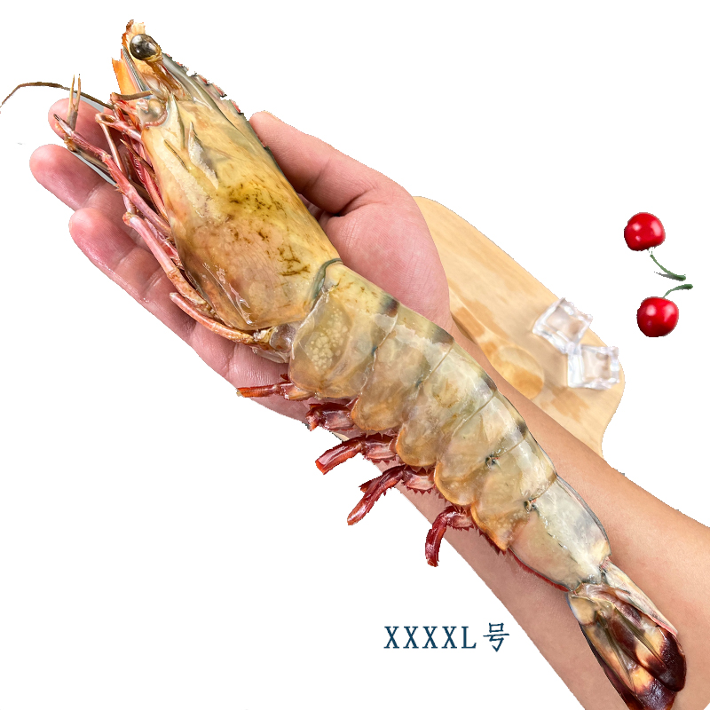 冷冻黑虎虾 1000g/盒 海捕大虾 斑节虾海鲜（多规格可选）