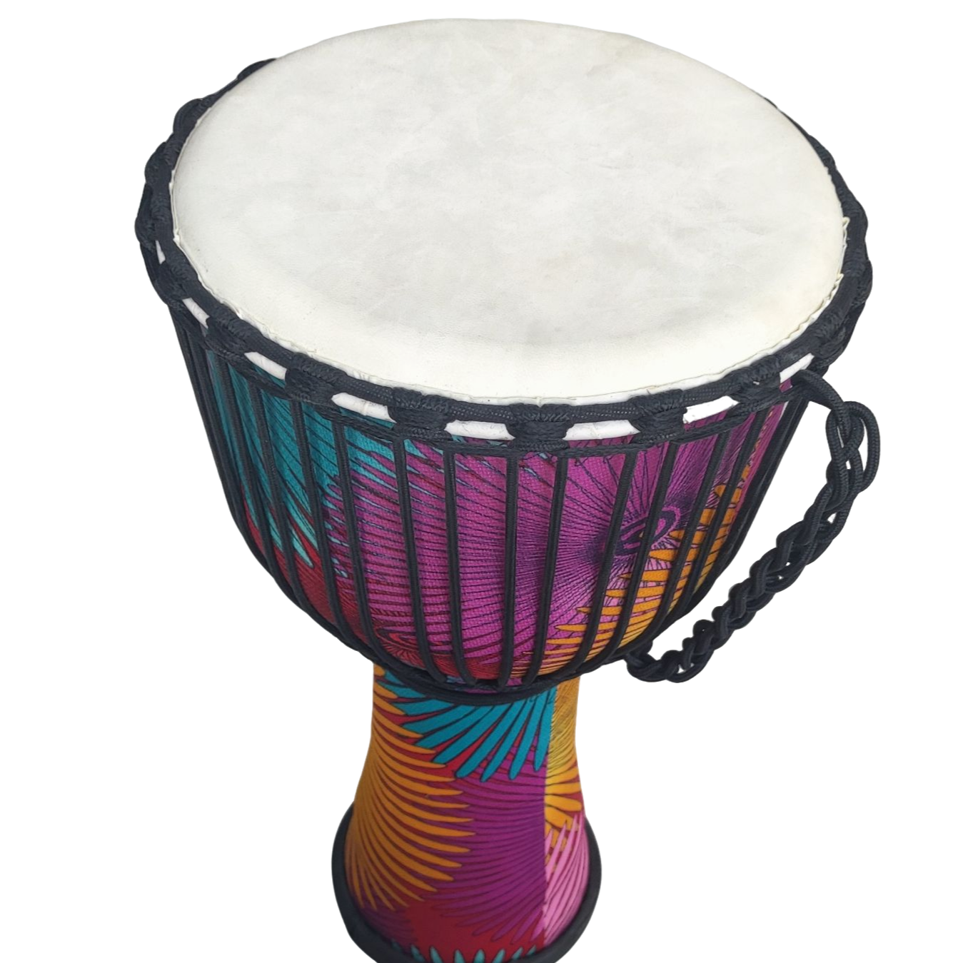 成人初学女士学生轻质羊皮手鼓大十寸可调音非洲手鼓绚彩云南