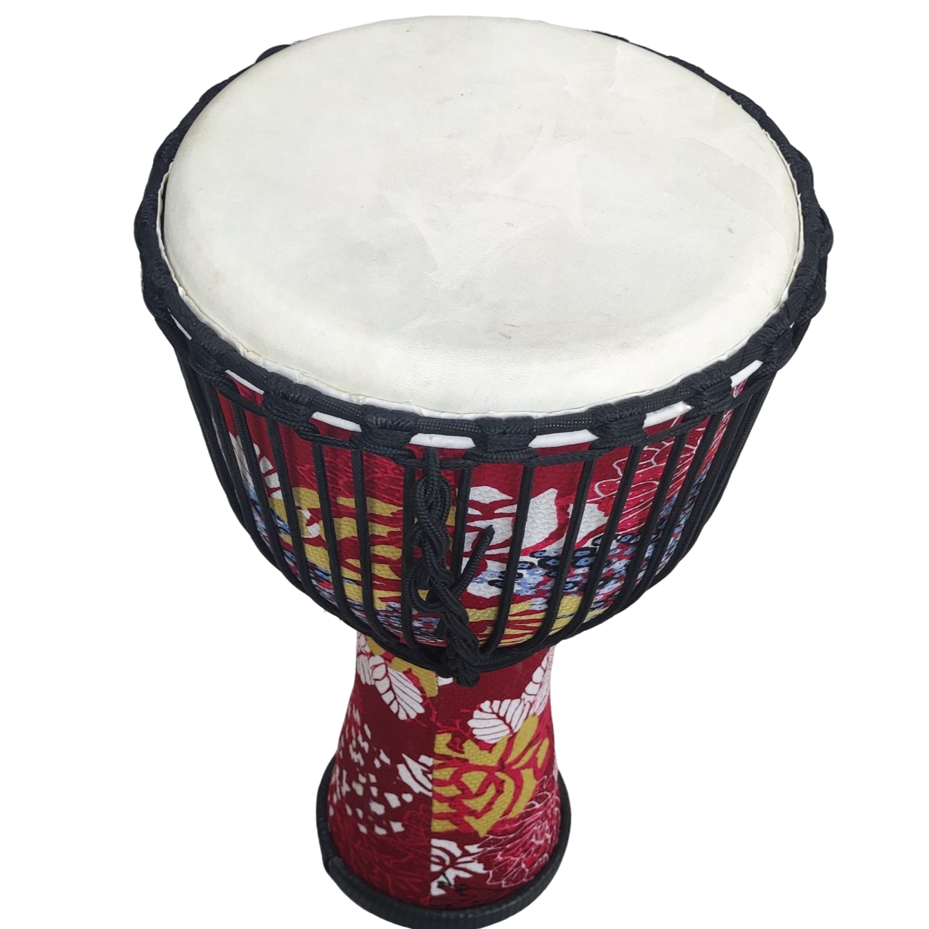 成人初学女士学生轻质羊皮手鼓大十寸可调音非洲手鼓繁花似锦