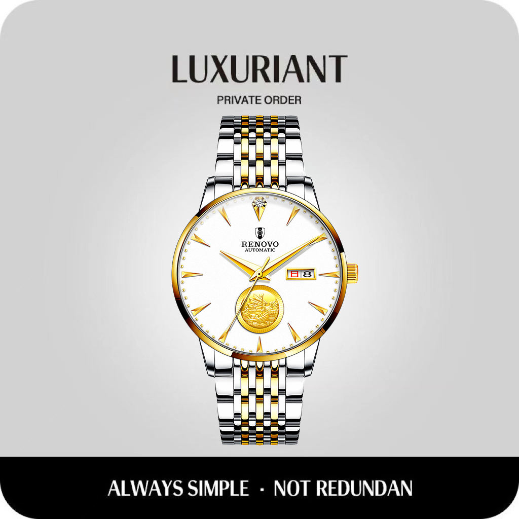 德国注册品牌RENOVO罗诺威机械男表-R33110-LZB