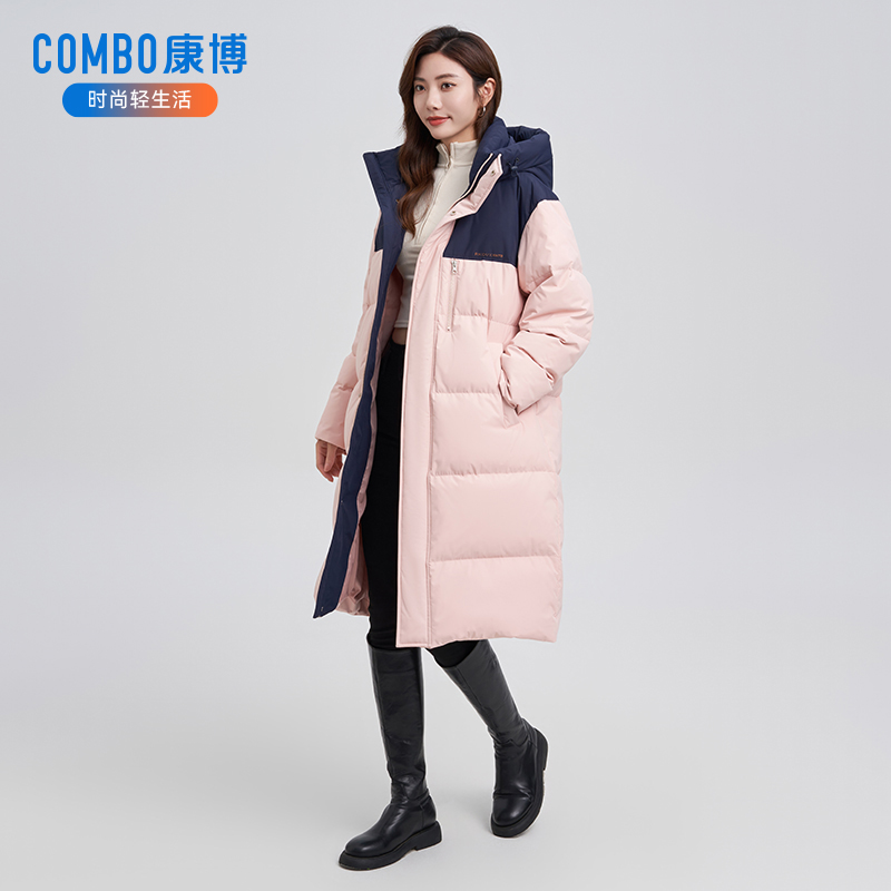 combo/康博中长款连帽 加厚羽绒服 K0723BYR3971