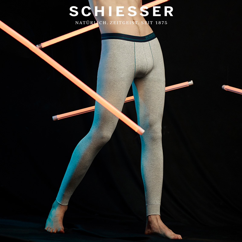 SCHIESSER舒雅男士S2舒美棉棉质抑菌弹力秋裤保暖裤20734Y