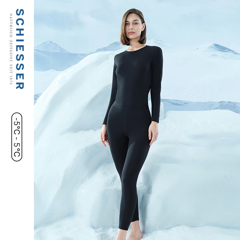 SCHIESSER舒雅秋冬新品女士莫代尔吸湿速干运动保暖内衣套装