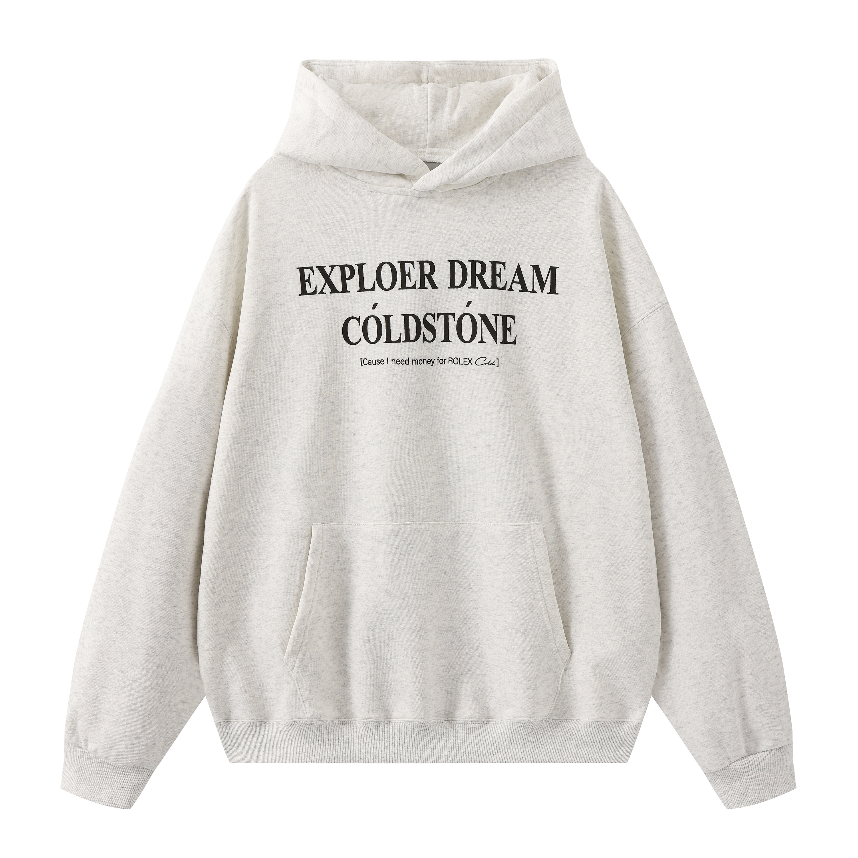 COLDSTONE标语2.0slogan基础卫衣简约情侣百搭clean fit男女同款