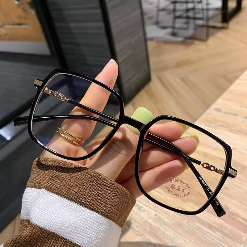 黑框近视眼镜防蓝光眼镜网红款显瘦时尚大框眼镜素颜超轻眼睛镜框