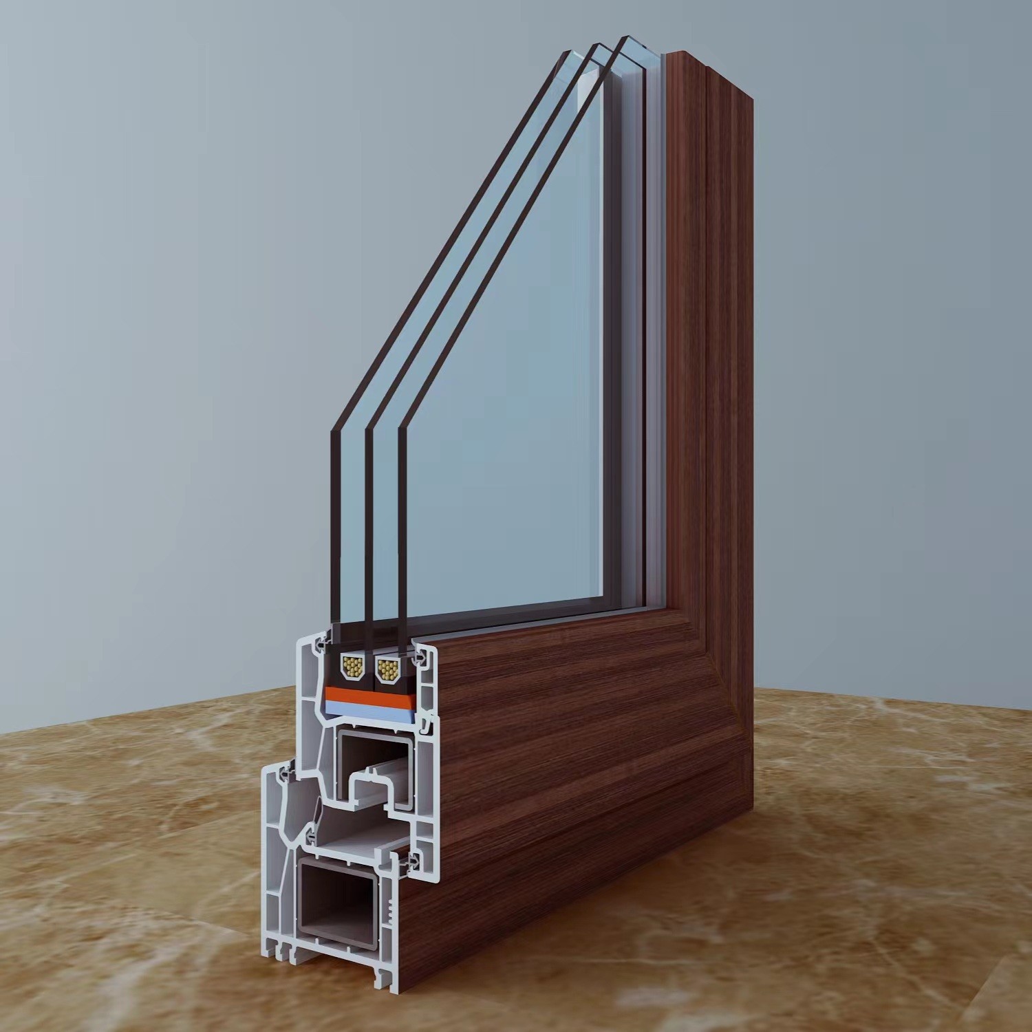 朗适P70经典 三玻系列静音窗