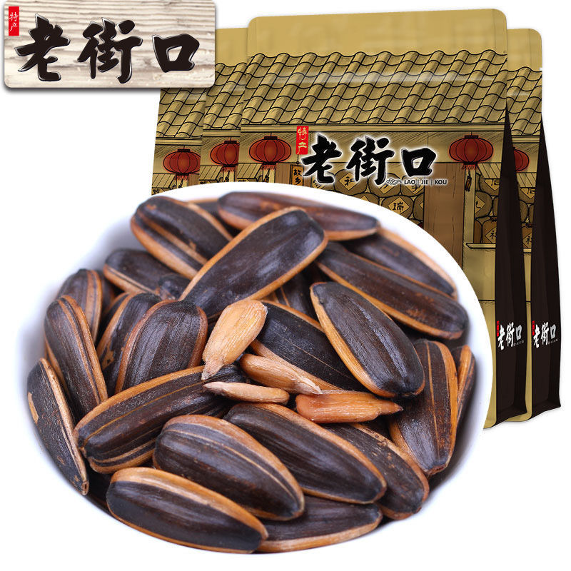 400g袋装老街口瓜子五香山核桃葵花籽瓜子学生宿舍零食休闲小吃追