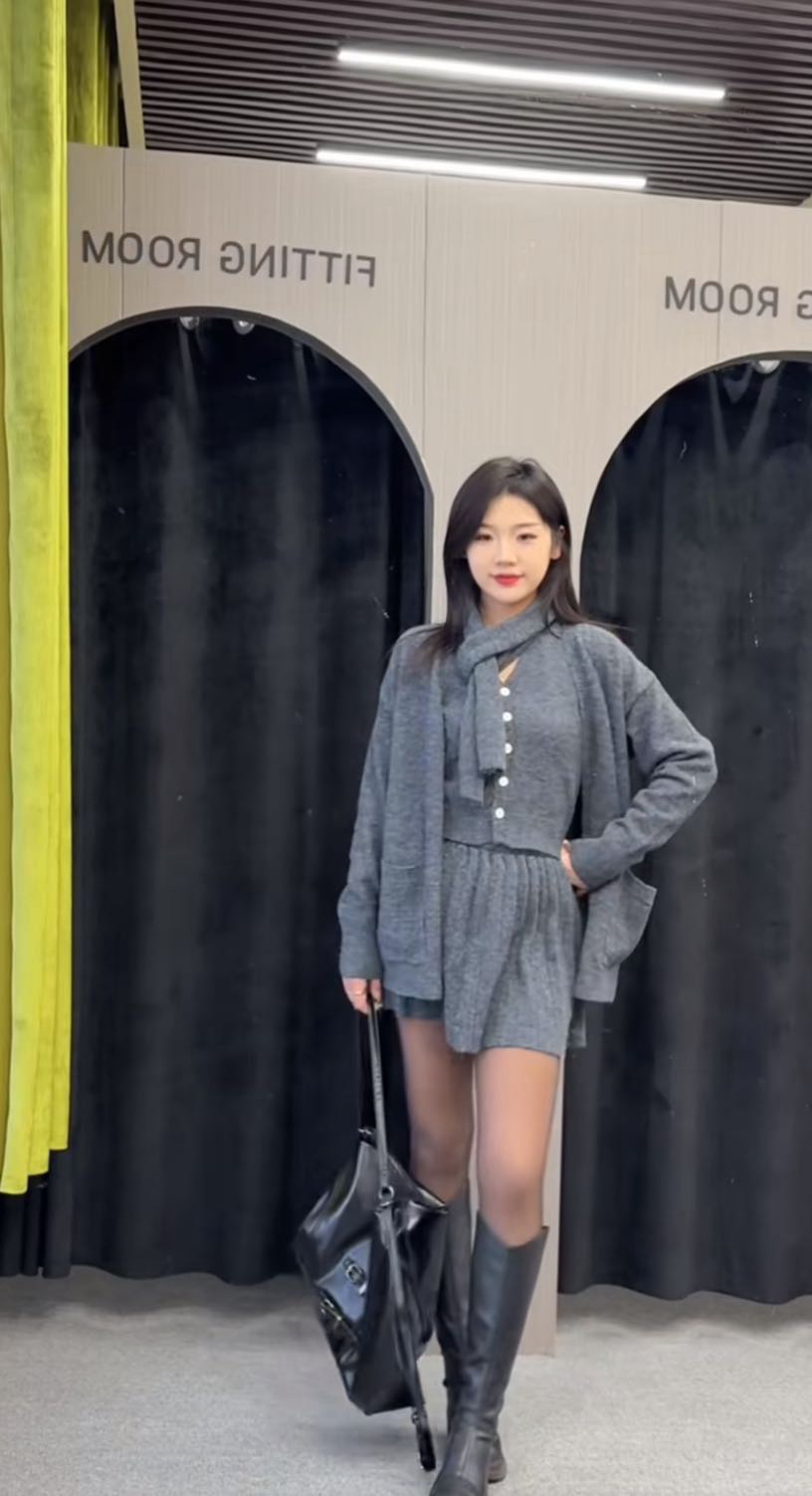 针织款三件套套装