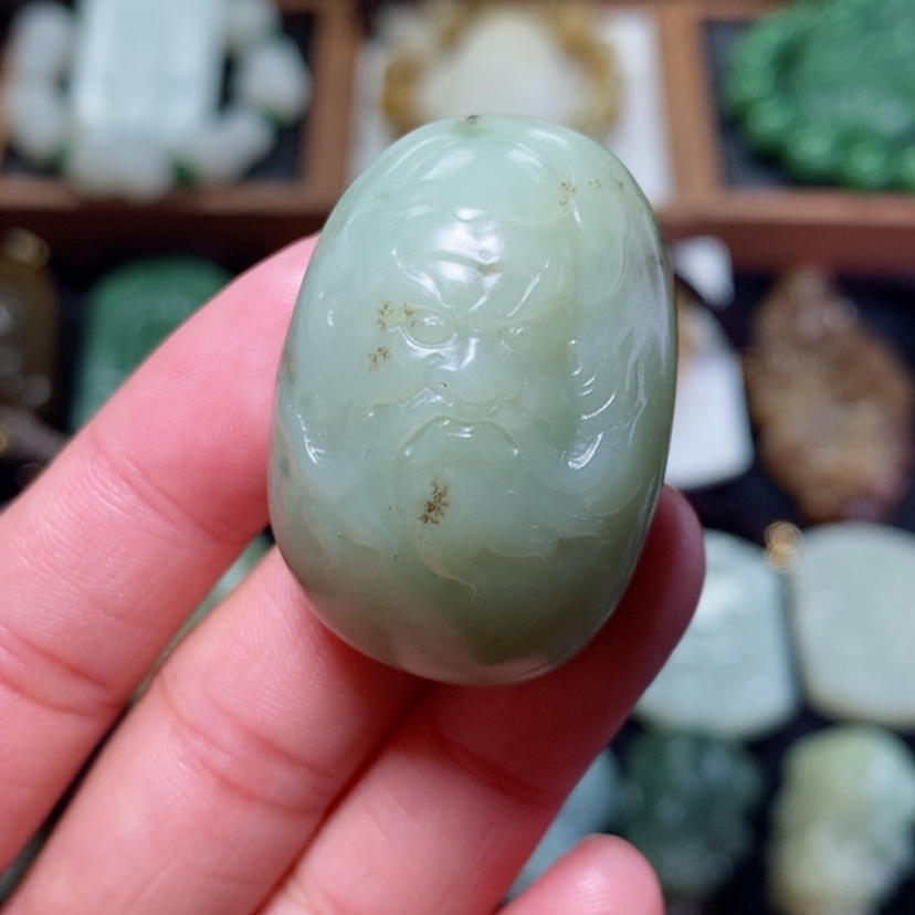 【闪购商品】和田玉吊坠(不含链)未镶嵌团*2