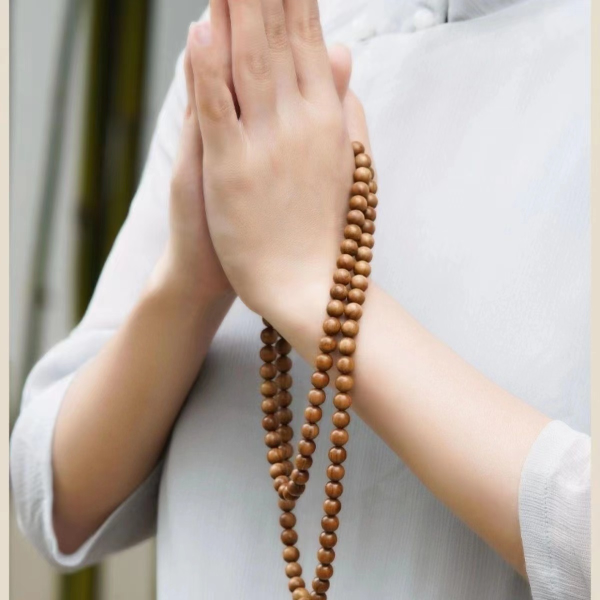 【不香不要钱】正区印度迈索尔老山檀香手串0.6/108颗手链