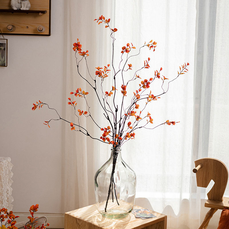 掬涵秋意仿真花串串金枫叶