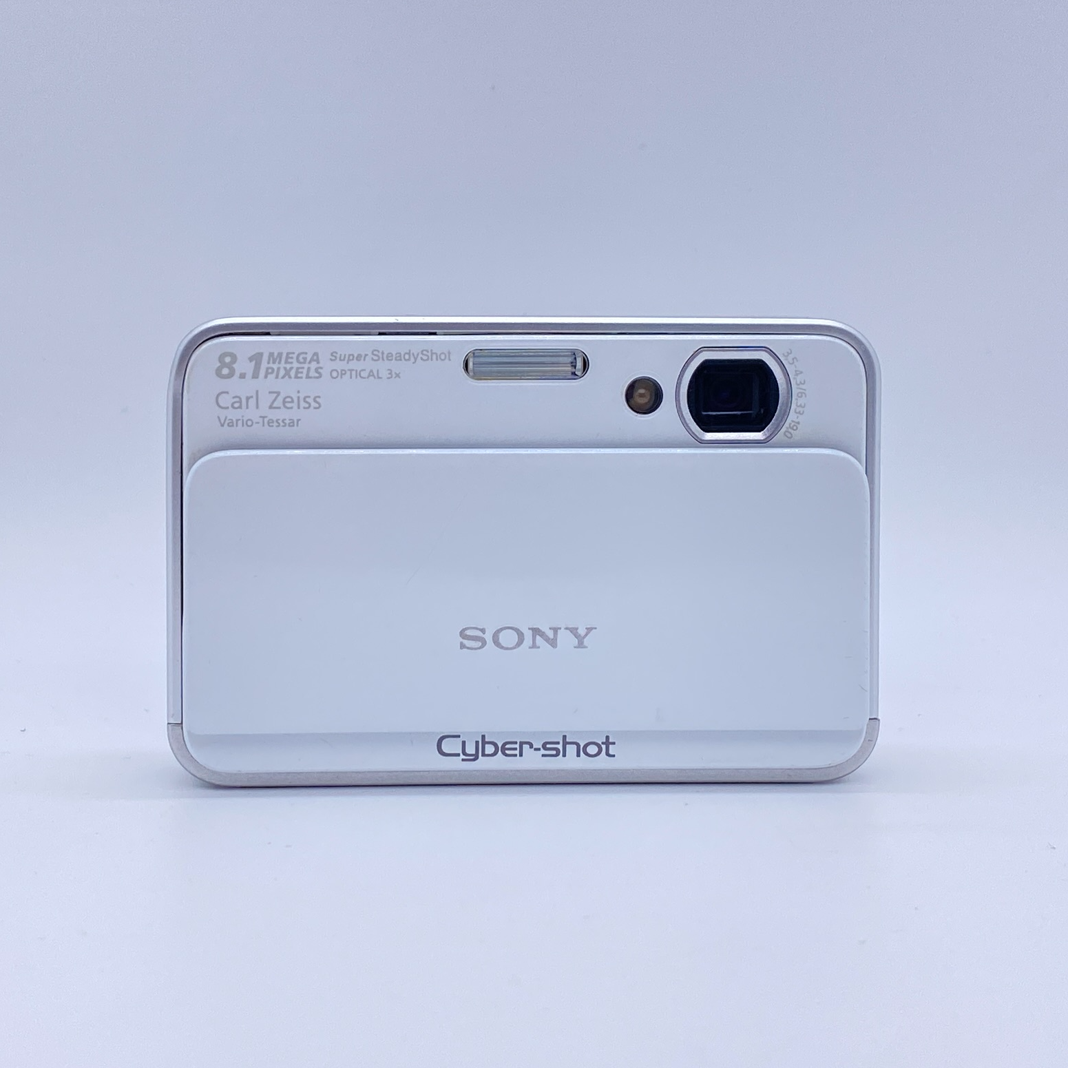 95新 Sony/索尼 T2奶白复古白色数码相机触摸屏学生便携滑盖机
