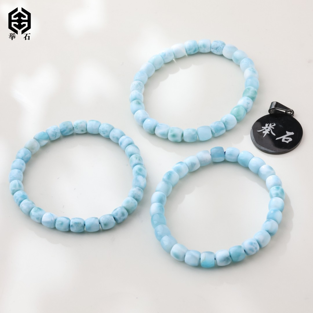 【举石饰品】X02-1332-0094海纹石手串(一件/多样性发/约6mm+）Z