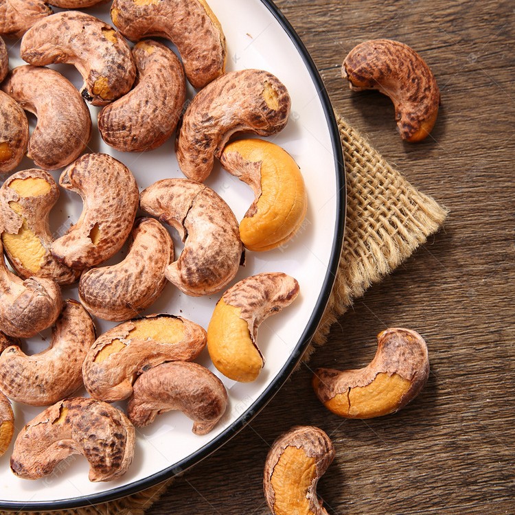 新货A180腰果仁袋装原味盐焗紫皮紫衣越南大颗粒坚果零食酥脆香