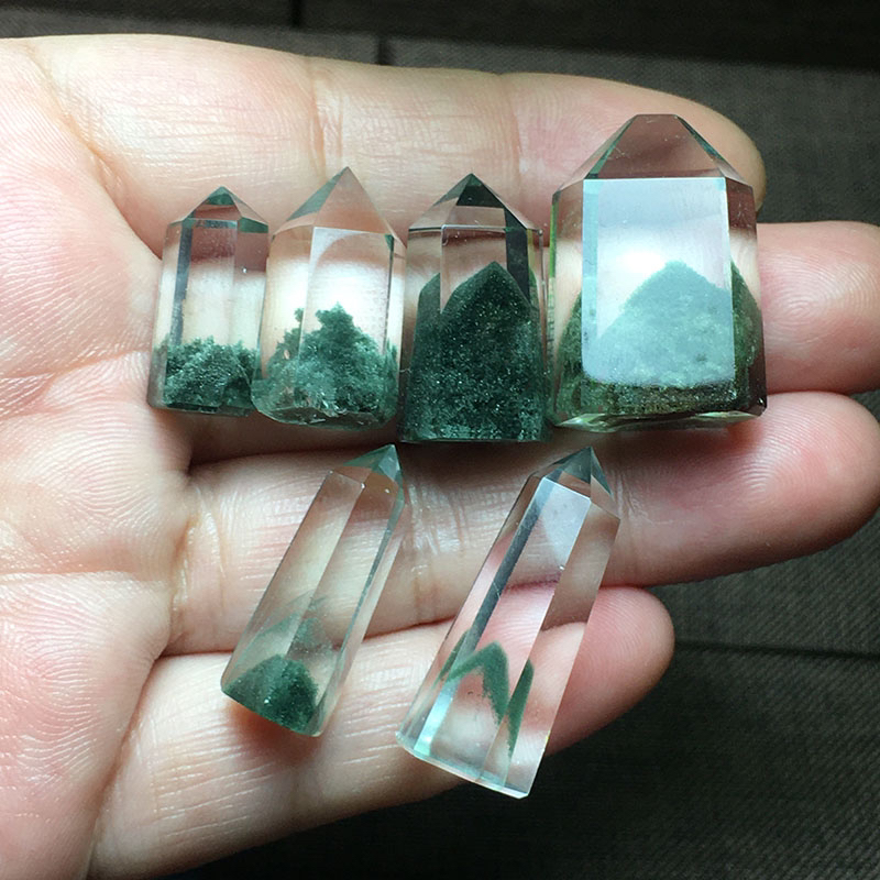 绿幽灵手链金字塔柱子红幽灵项链把玩件车挂钥匙扣一物一图男女款