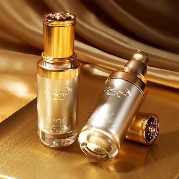 法汀妮燕窝肽遮瑕大油皮粉底液服帖修颜定妆防水防汗持妆官方正品