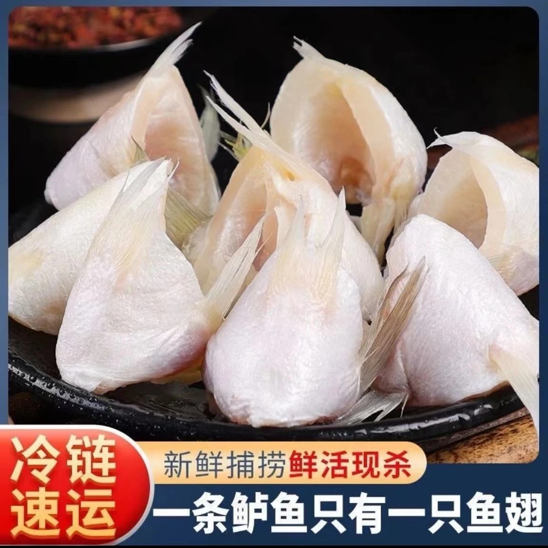 园园海鲜 连云港发货 新鲜速冻鲈鱼翅活鱼现切 250g*12 包