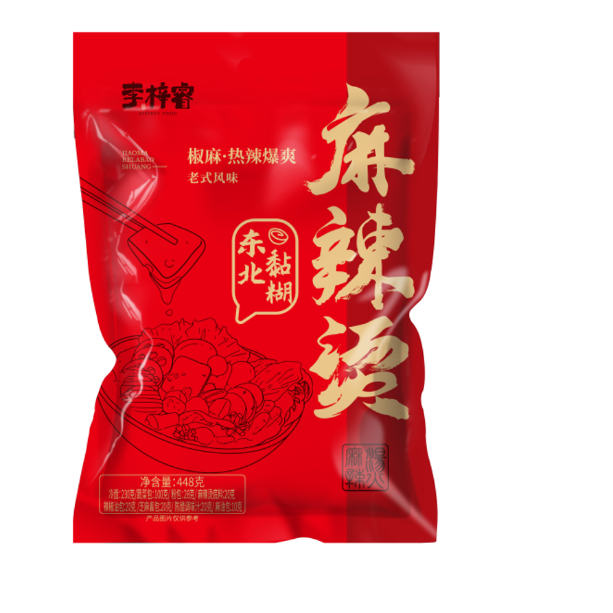 【梓睿优选】李梓睿东北黏糊麻辣烫3袋（每包448g）