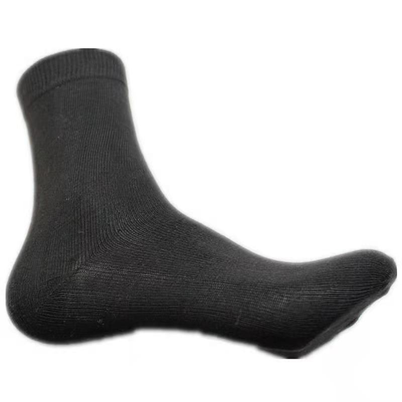工作耐磨袜子中筒30女便宜批地摊劳保纯棉男士双黑色防臭