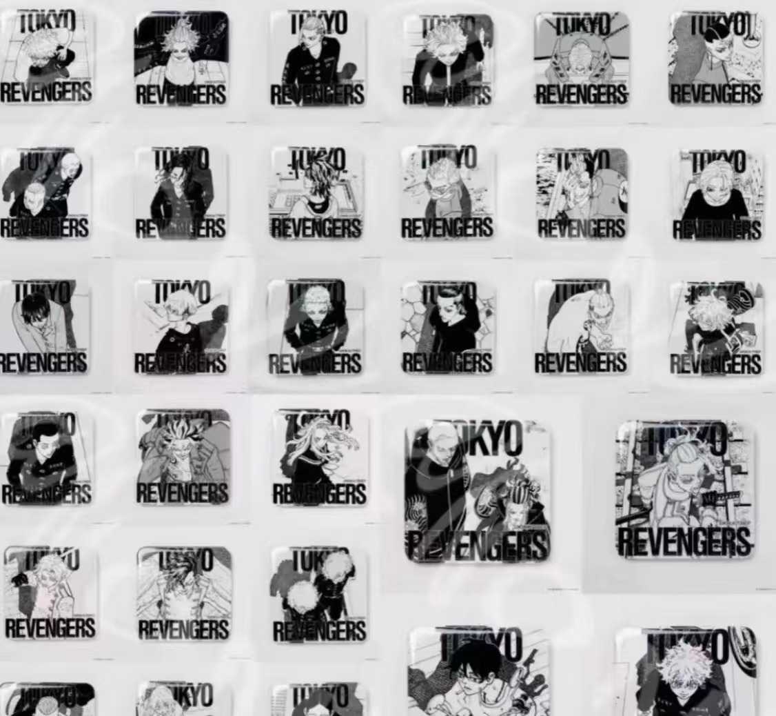 【东京复仇者原画展黑白方】东复黑白方 吧唧 徽章  盲盒(代拆)